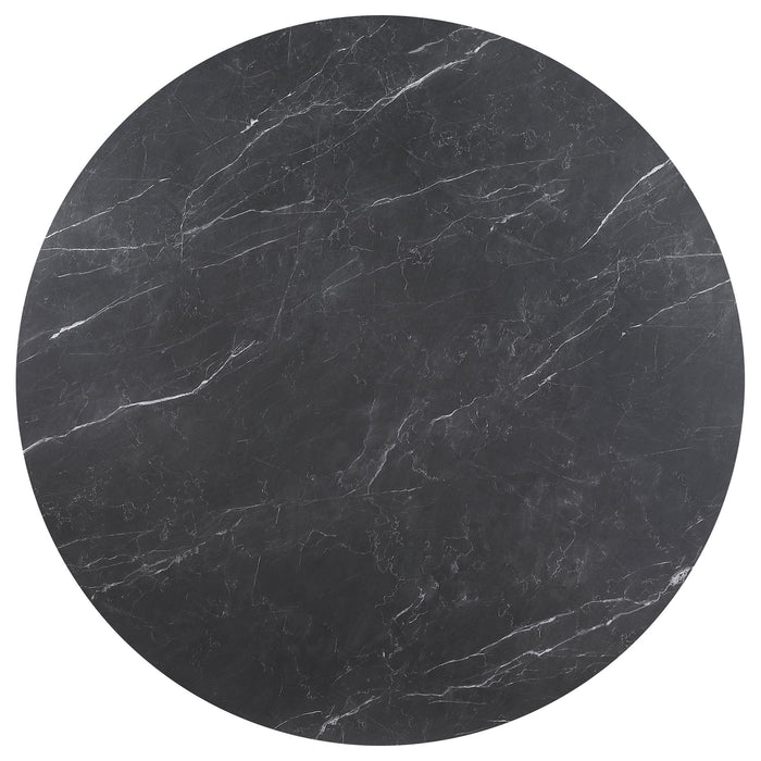 Dorgan - Round Dining Table - Black