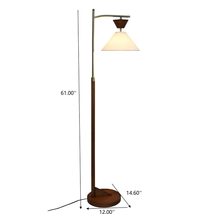 Floor Lamp, Standing Light For Living Room - Brown
