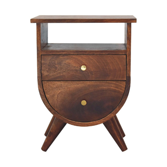 Split - Bedside Table - Chestnut