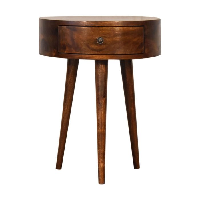 Semi Circle Nightstand - Chestnut