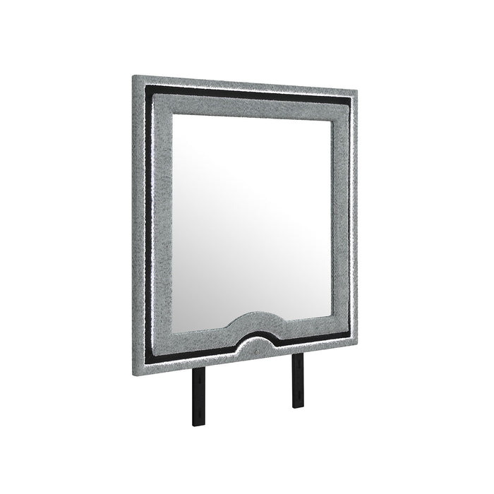 Isaiah - Mirror With Upholstered Frame And LED Lighting