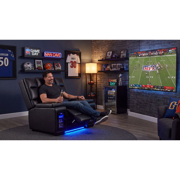Sinai - Power Recliner With Dual Adjustment - Black