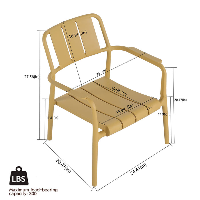 3 Piece Indoor / Outdoor Leisure Table And Chair Set