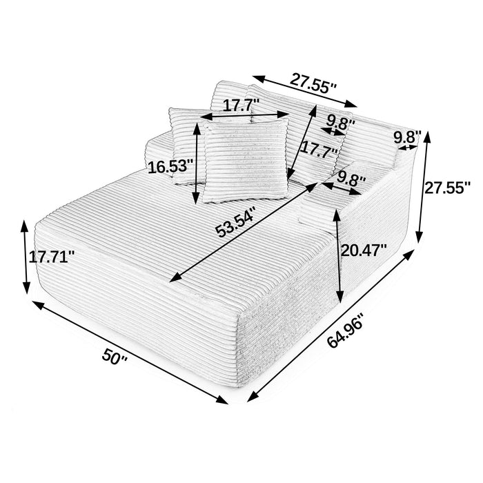 Modern Single Lazy Sofa Lounge Chair With High Density Foam