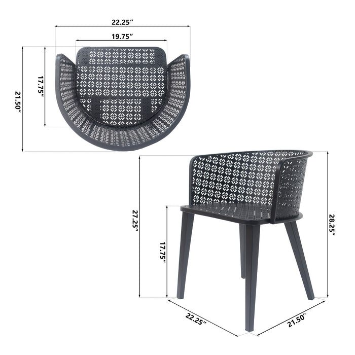 Milan - Outdoor Dining Chair (Set of 2)