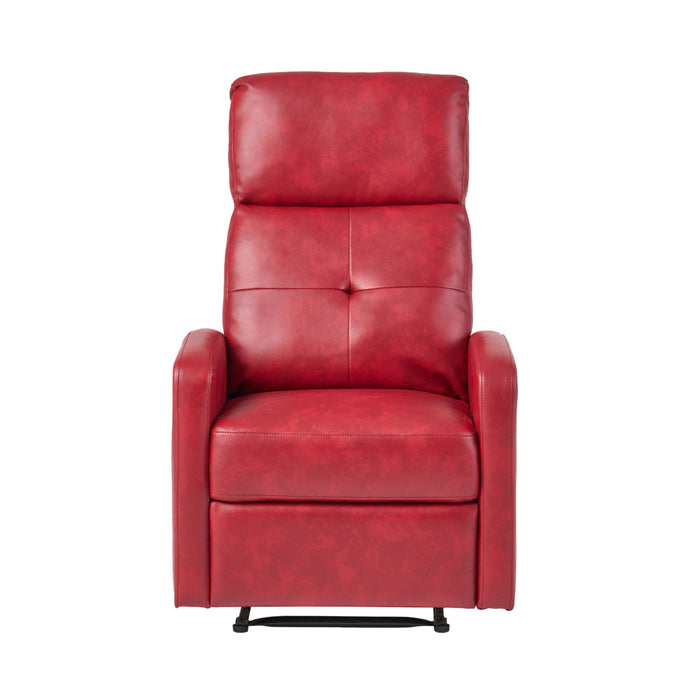 Contemporary Recliner Chair With Push Back Function