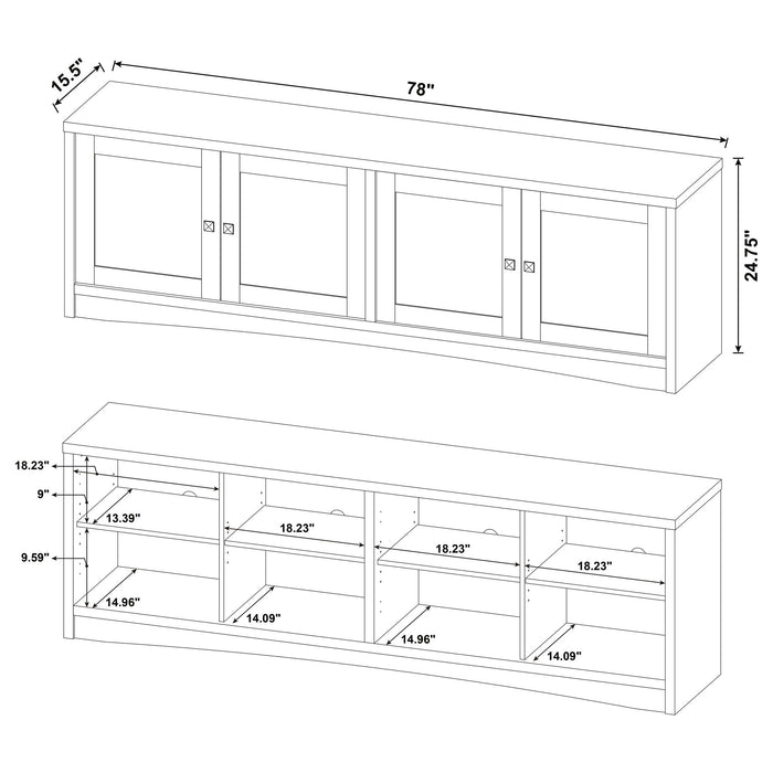 Lunetta - 4 Door TV Stand