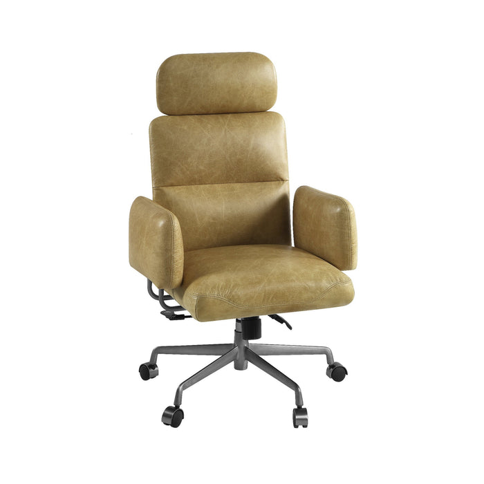 Davu - Swivel Office Chair - Mustard
