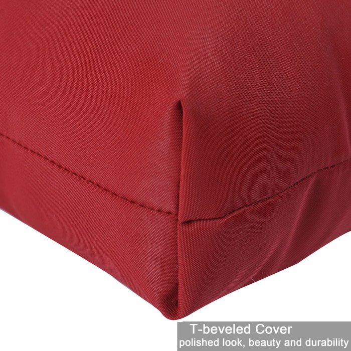 2 Piece High Back Patio Chair Cushion Set