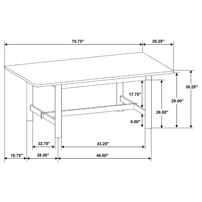 Graham - Rectangular Dining Table - Walnut