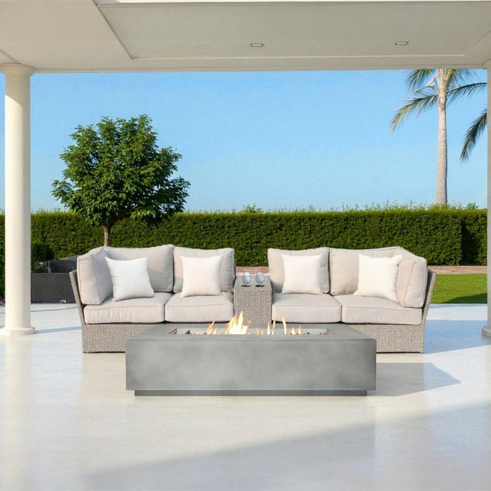 Outdoor Elegance Conversation Set With Fire Pit