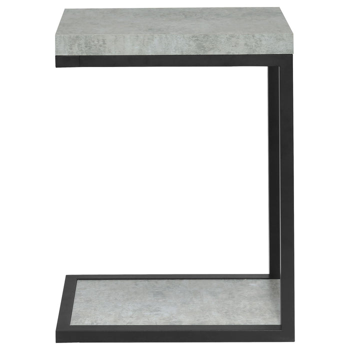 Snack Table With Industrial Base