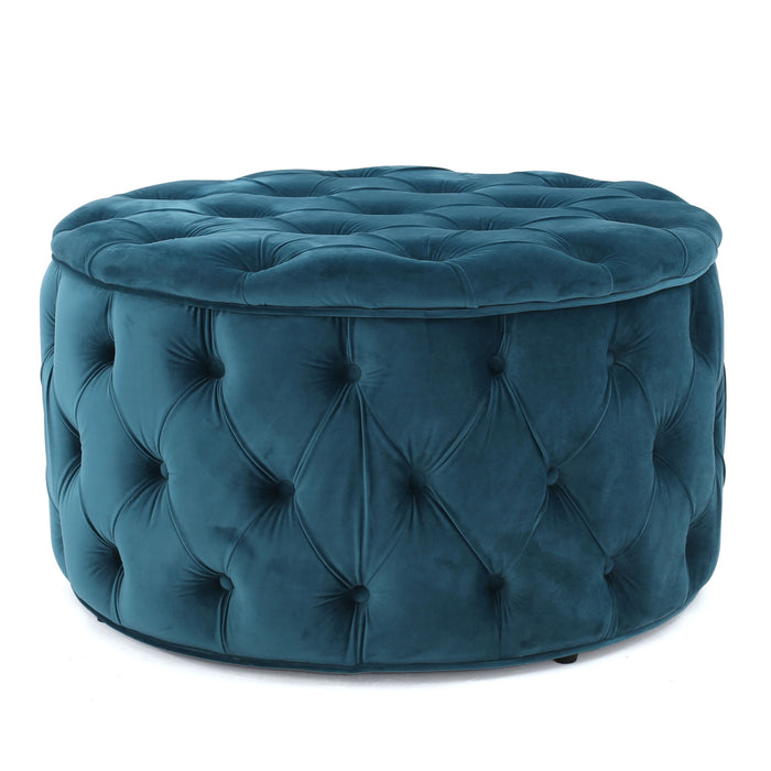 Modern Glam Ottoman Velvet