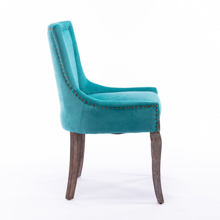 Ultra - Side Dining Chair, Nail Head (Set of 2)