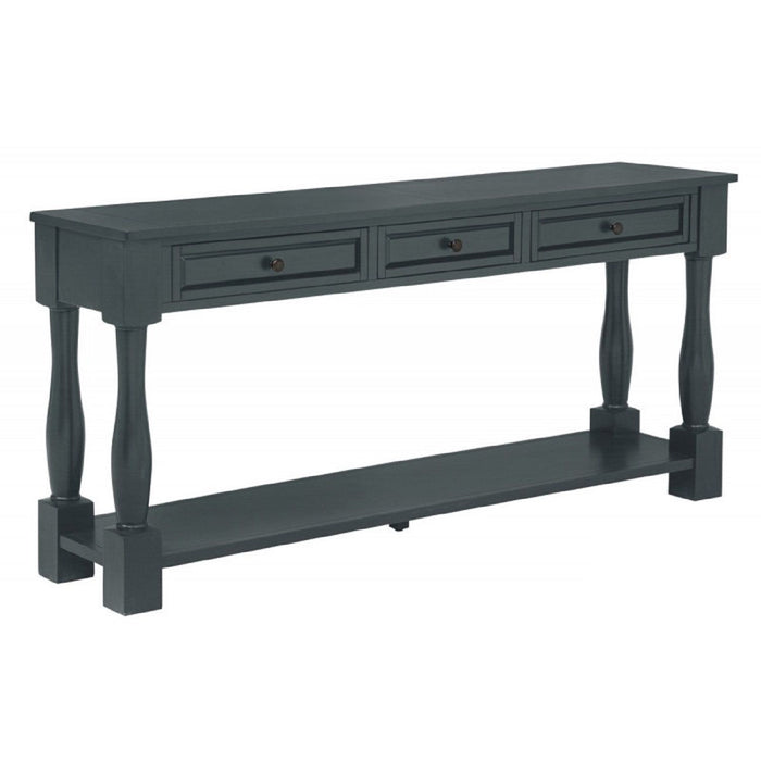 Long Console Table With Drawers And Shelf