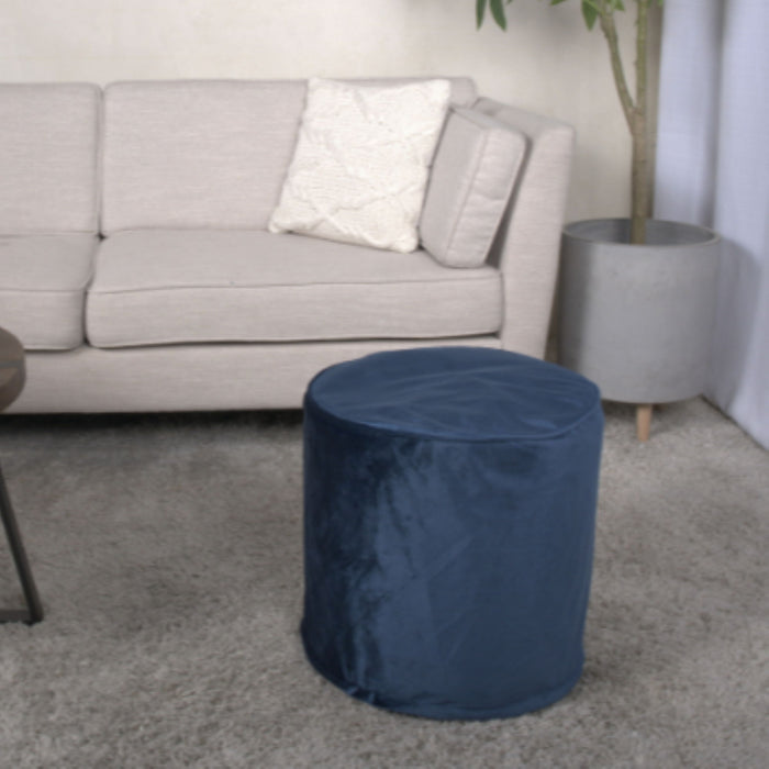 Shimon - Cylinder Pouf Ottoman Floor Cushion