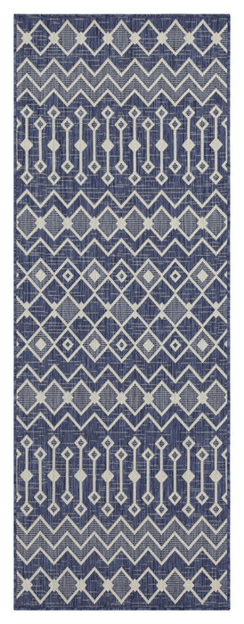 Sunshine - 5'3" X 7'3" Indoor & Outdoor Area Rug Polypropylene - Blue