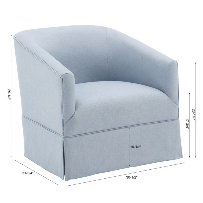 Earl - Skirted Swivel Chair