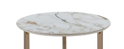 Aziz - Sintered Stone Top Round Coffee Table