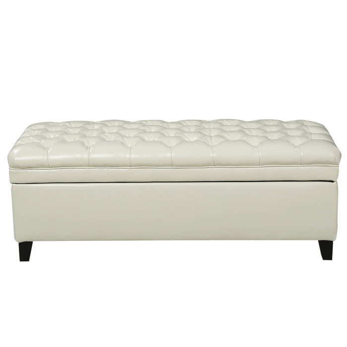 Juliana - Storage Ottoman With Birch Legs
