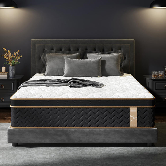 Plush Hybrid Mattresses With Gel Memory Foam, Individual Pocket Spring Motion Isolation Edge Support