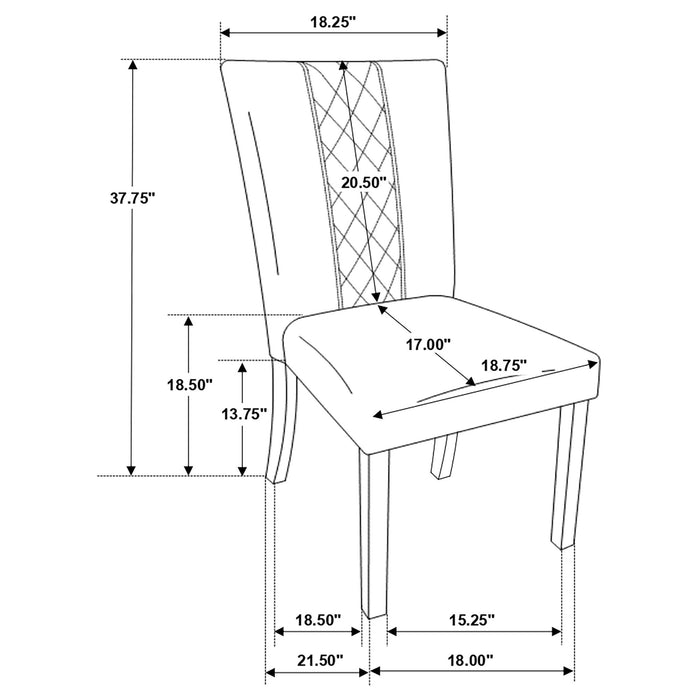 Modoc - Upholstered Dining Side Chair (Set of 2) - Beige