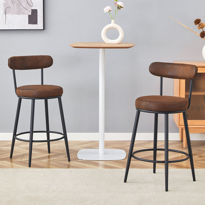 Fashionable Ergonomic High Legged Bar Chairs (Set of 2)