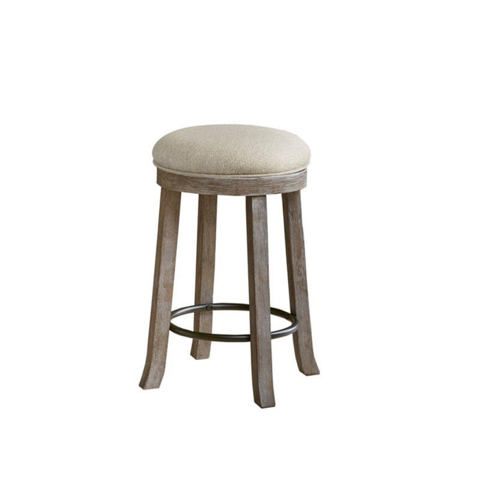 Swivel Counter Stool - Cream / Reclaimed Gray