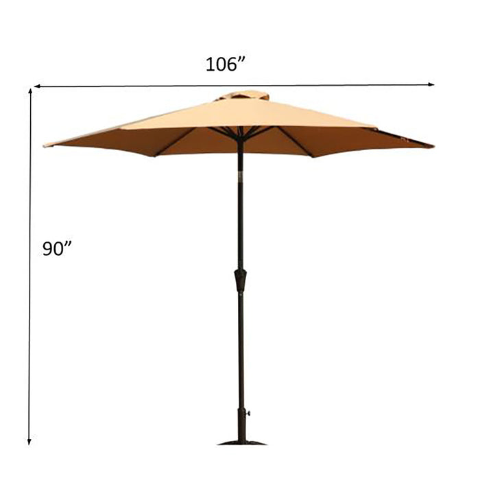 9' Pole Umbrella With Carry Bag - Taupe