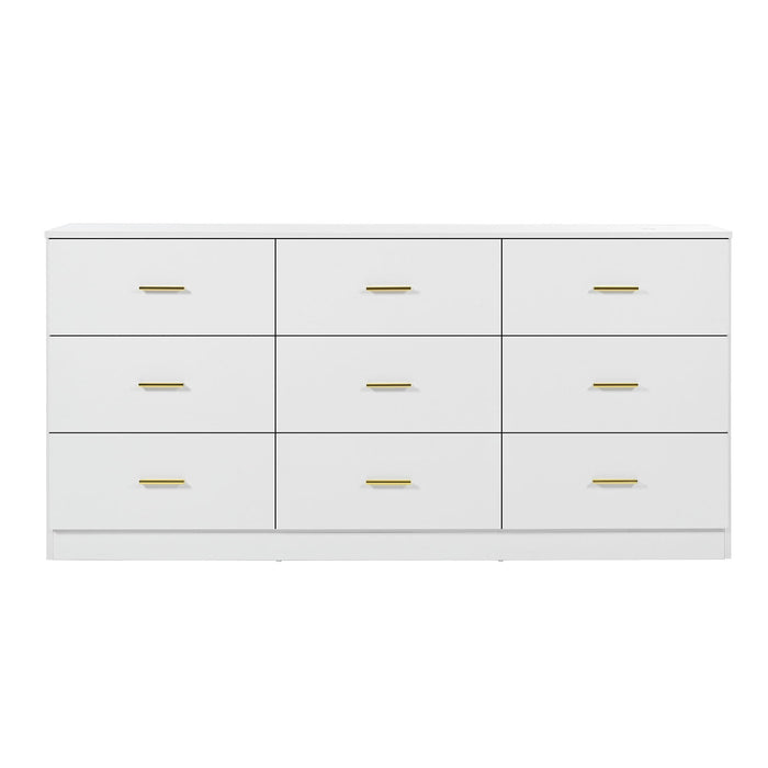 9 Drawer Dresser, Ample Storage For Bedroom