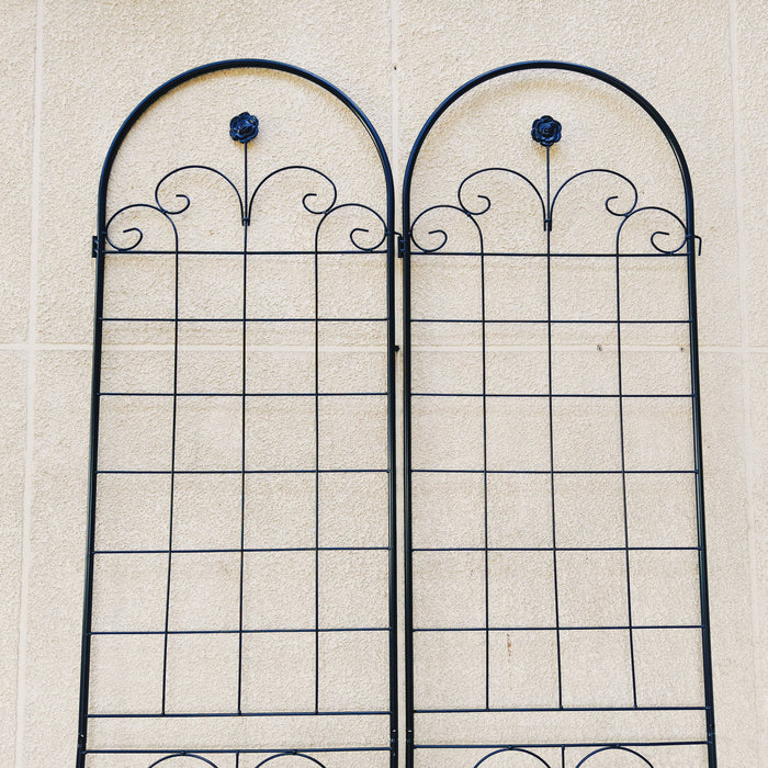 Metal Garden Trellis For Climbing Plants Outdoor Rustproof Plant Support Rose Trellis Netting Trellis