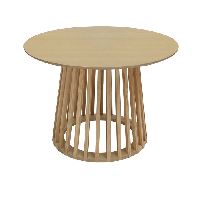 Modern Round Coffee Table With Grille Moldin
