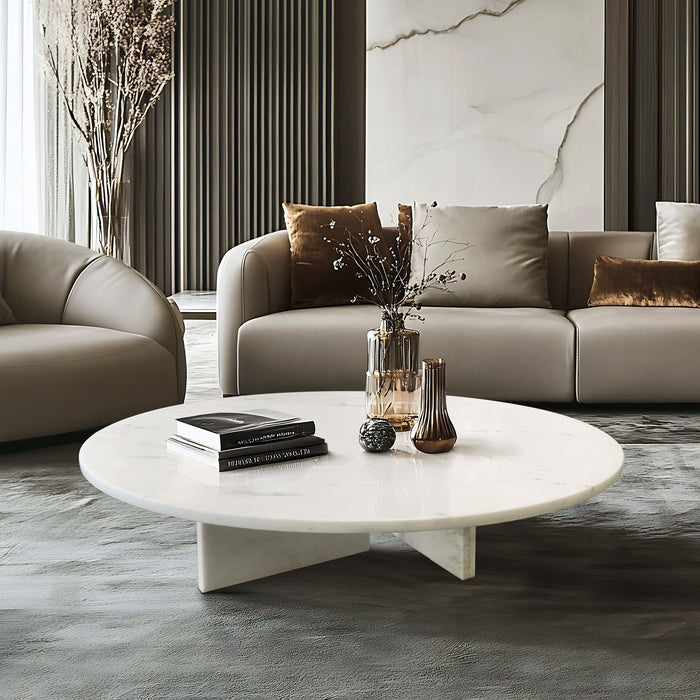 Luxury Coffee Table With Unique Veining, Unique Stone Design