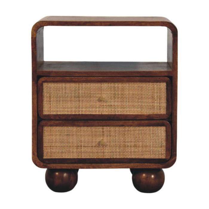 Larissa - 2 Drawer Nightstand - Brown