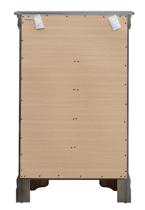 Sleek Transitional Chest - Metal Black