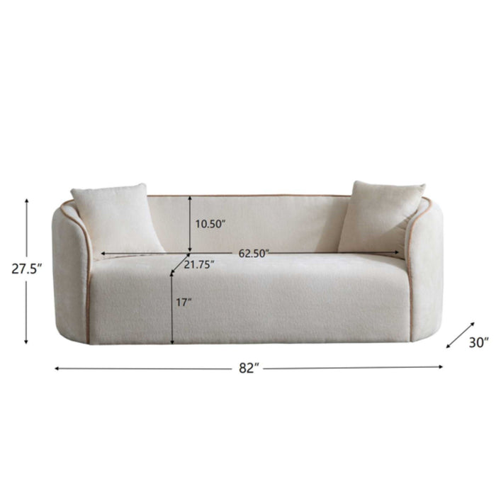 Coral - Curved Sofa, 3 Seater