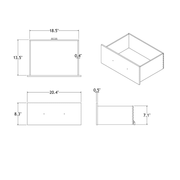 Adelaide - Nightstand With Spacious Storage
