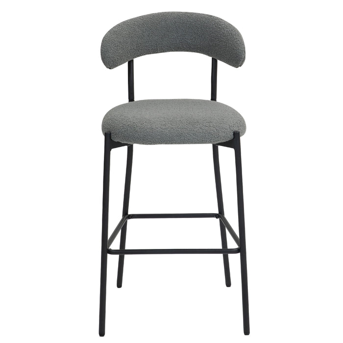 Counter Height Bar Stools With Powder Coating Base And Footrest