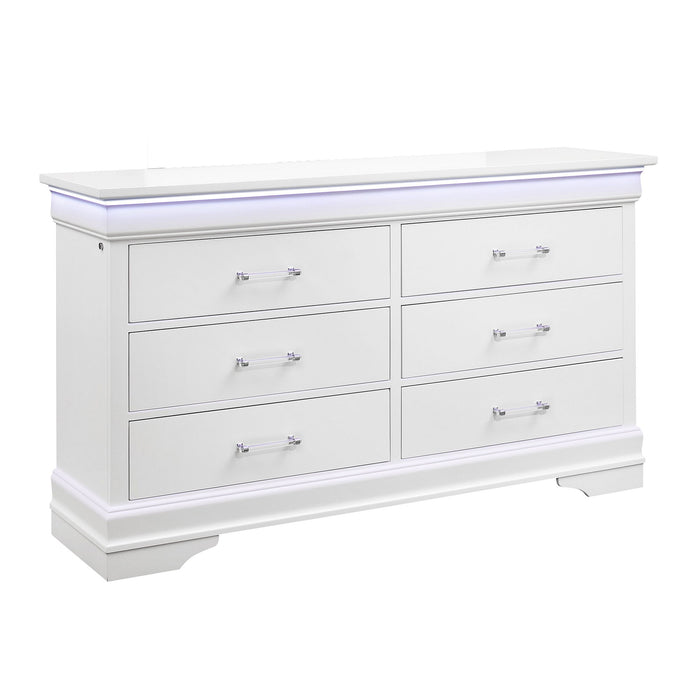 Charlston - 5 Piece Bedroom Set With LED Headboard