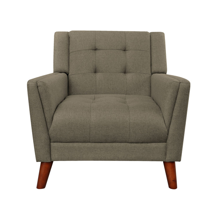 Luminaesque - Fabric Upholstered Armchair With Tufted Back