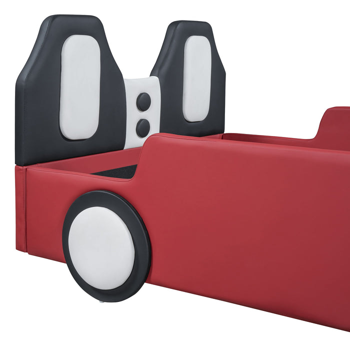 High Quality Race Car Shaped Platform Bed & Wheels