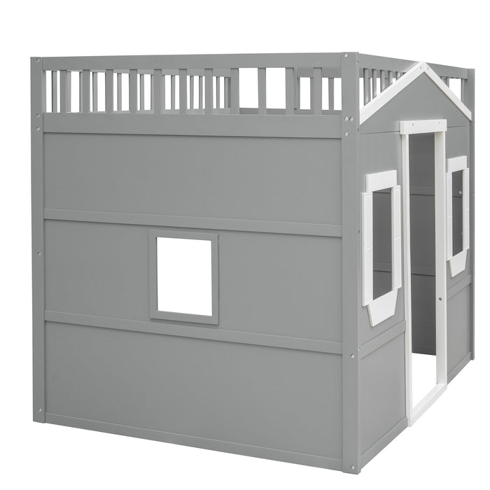 Elegant House Loft Bed With Ladder