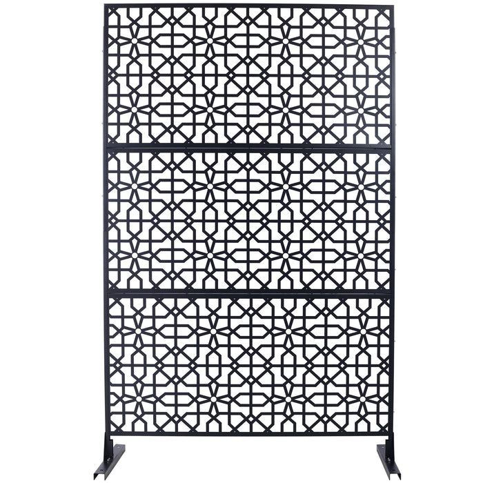 Outdoor & Indoor Metal Freestanding Decorative Privacy Screen